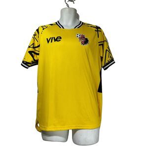 vive CF soccer create future yellow green futbol Mangas '21 Jersey Size M